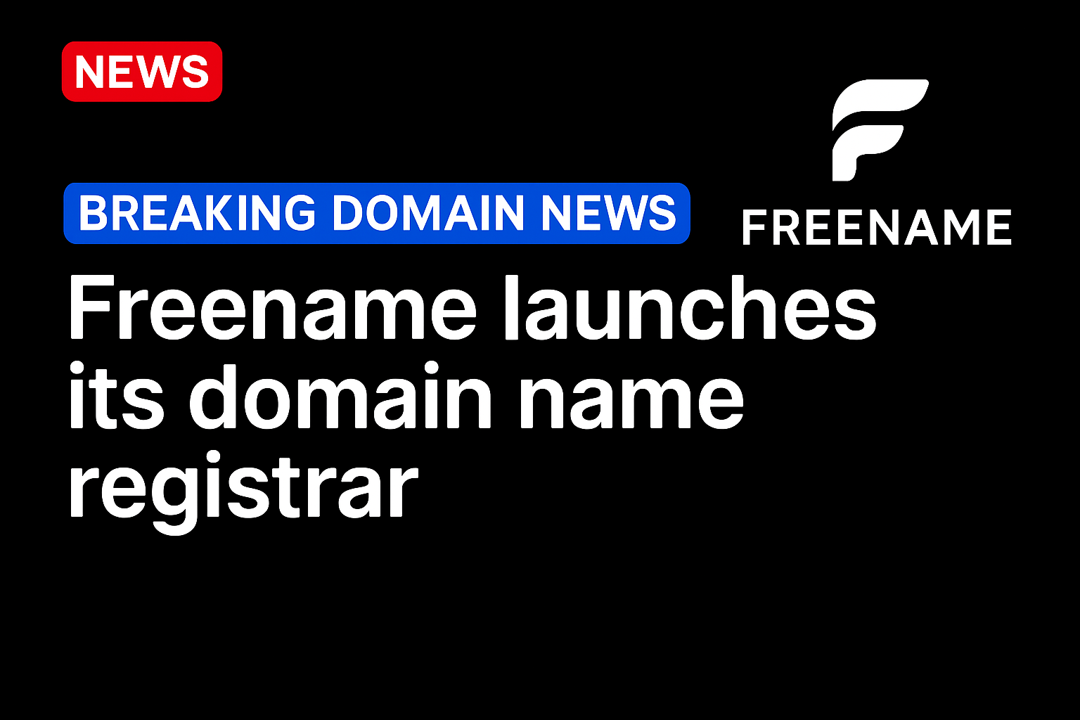 Freename launches its domain name registrar