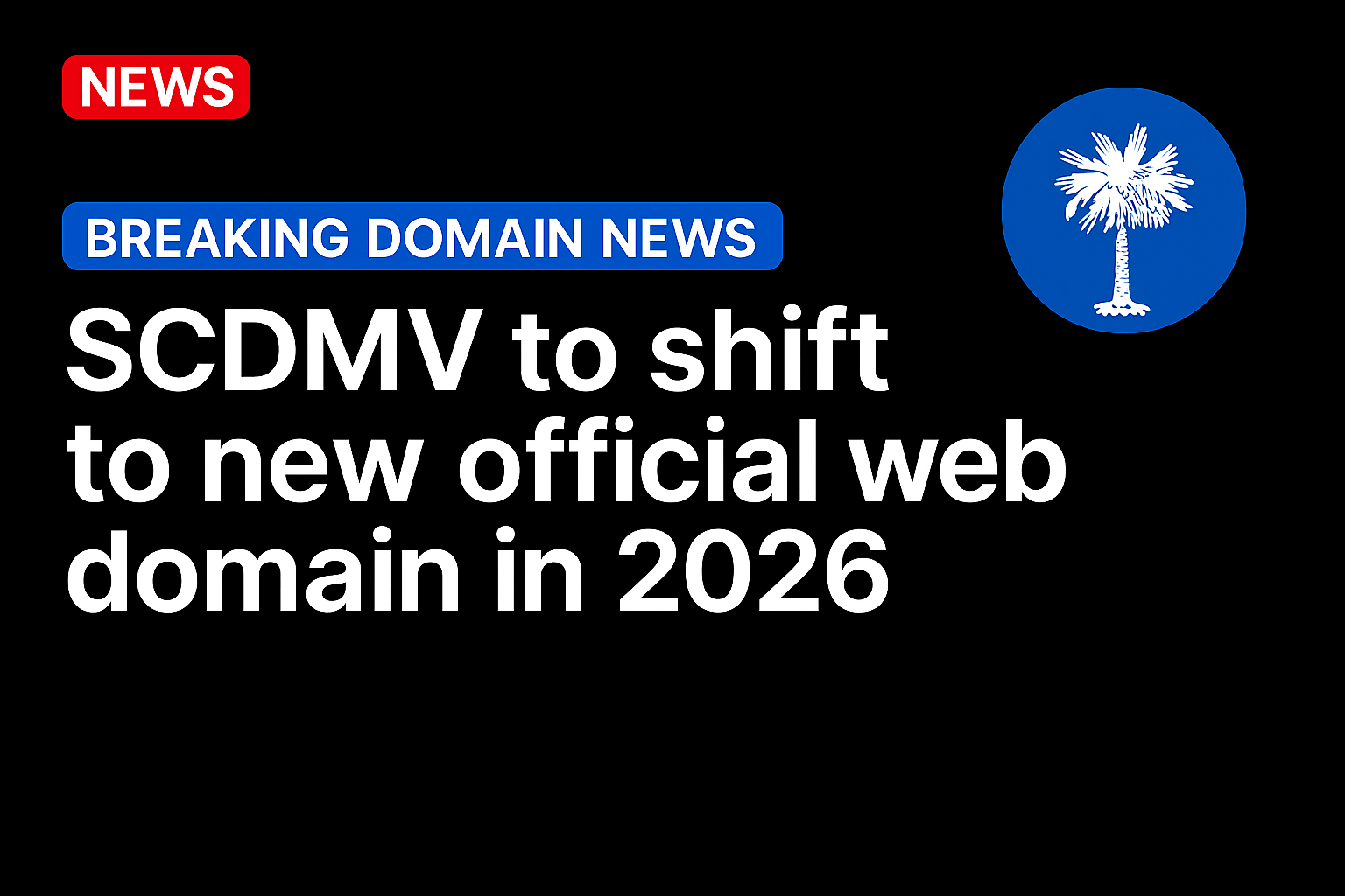 SCDMV to shift to new official web domain in 2026