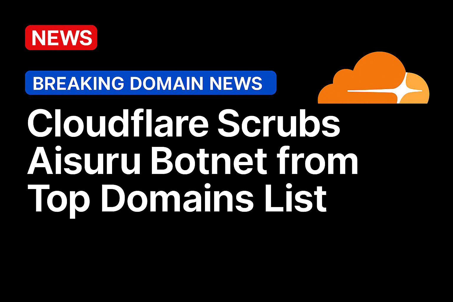 Cloudflare Scrubs Aisuru Botnet from Top Domains List