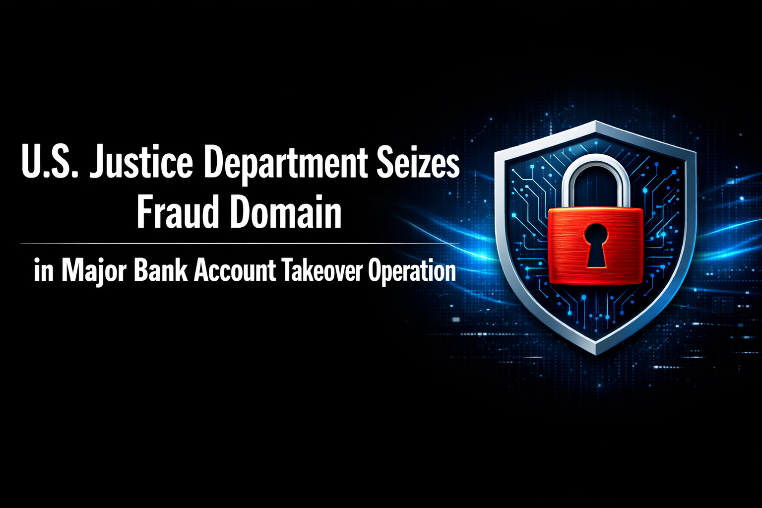 U.S. Justice Department Seizes Fraud Domain in Major Bank Account Takeover Operation