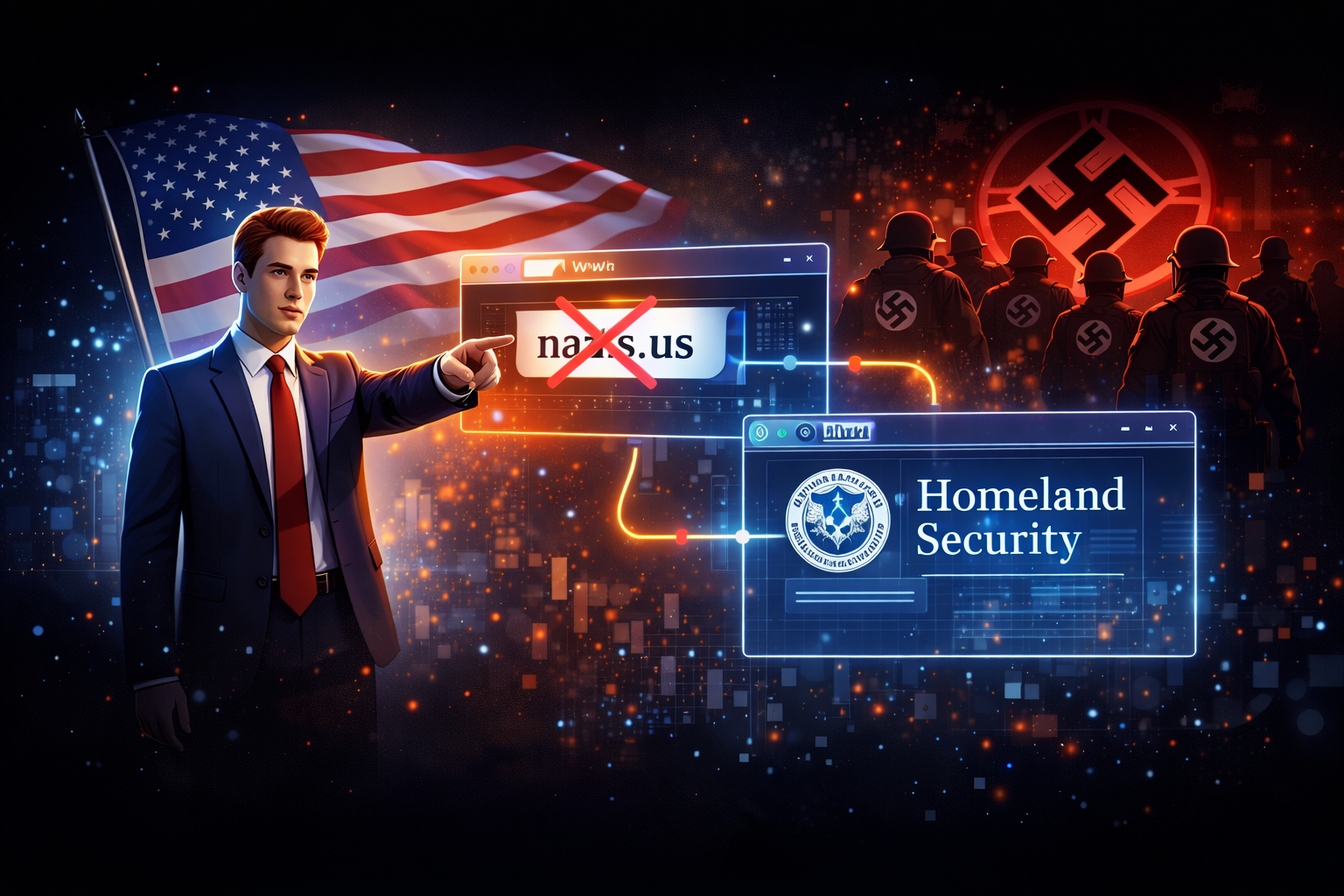 U.S. House candidate redirects nazis.us domain to Homeland Security